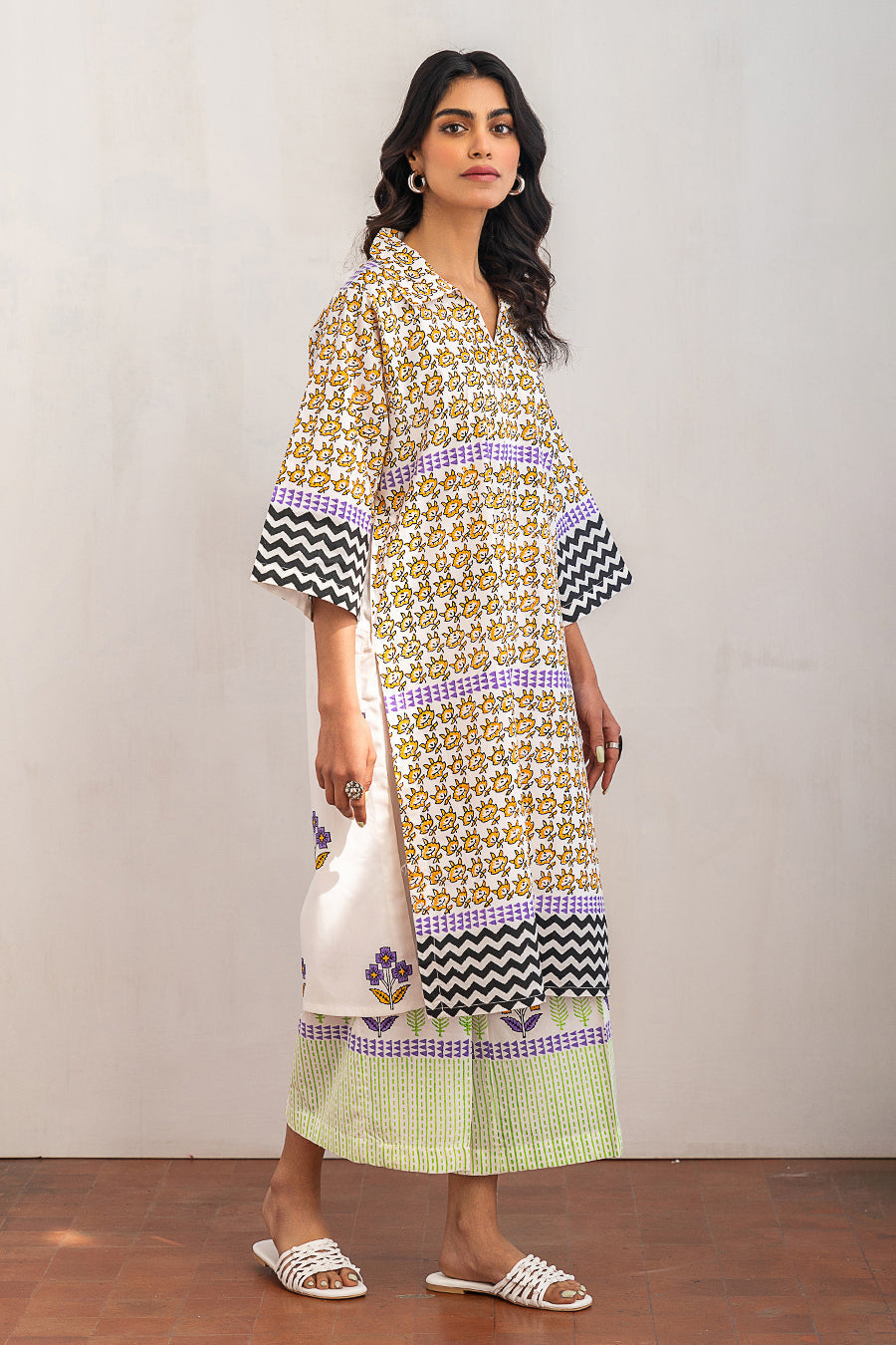 2 PIECE BLOCK PRINTED SUIT