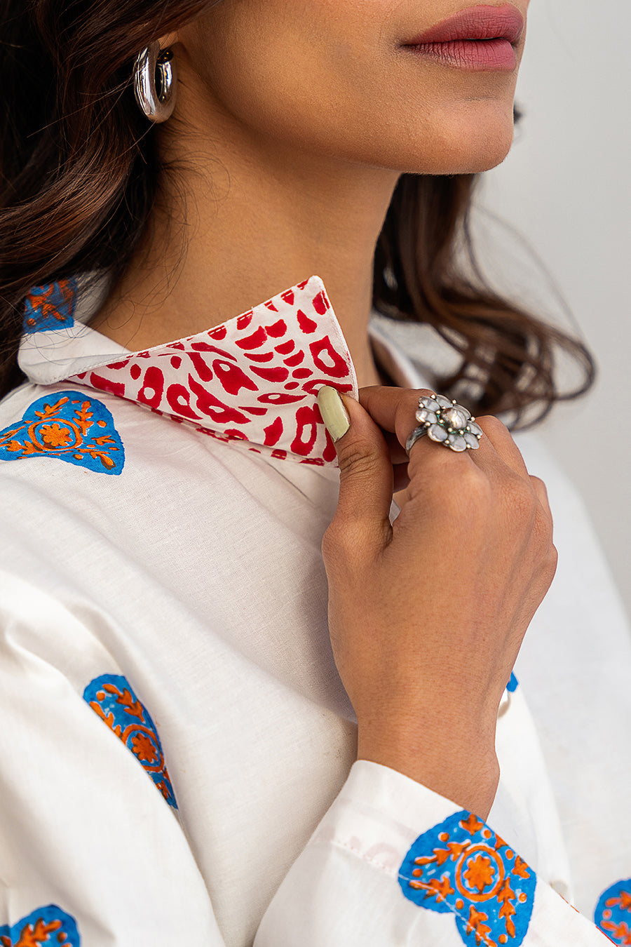 1 PIECE BLOCK PRINTED SHIRT