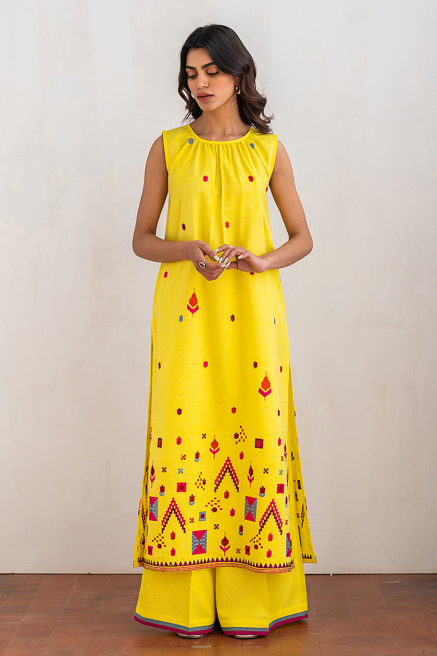 2 PIECE EMBROIDERED SUIT