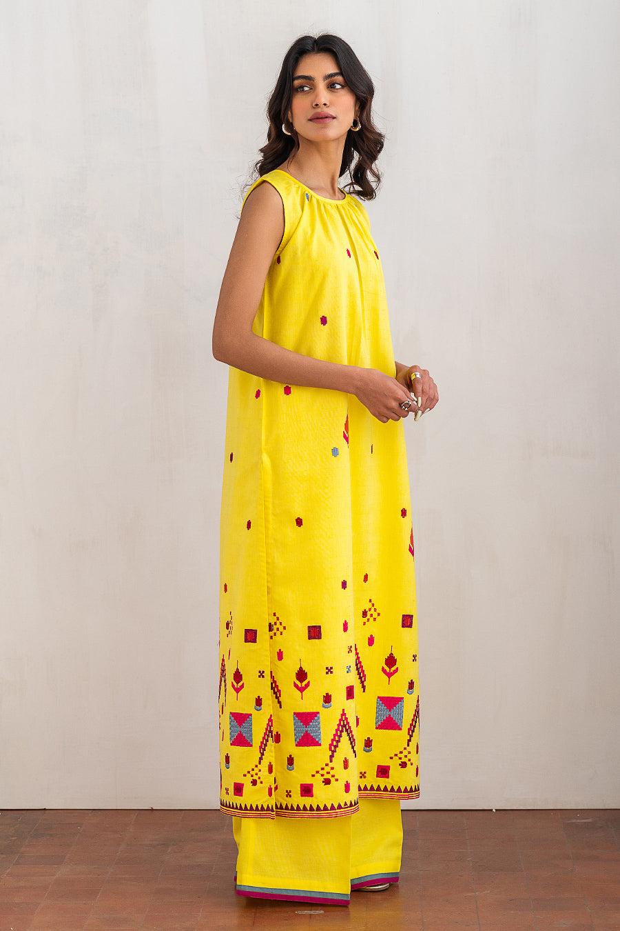 2 PIECE EMBROIDERED SUIT