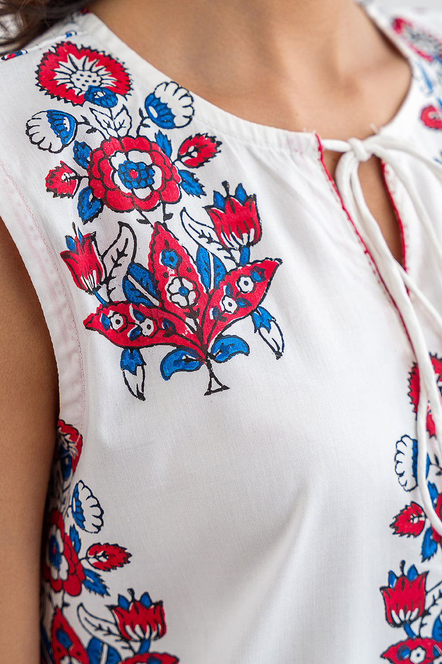 2 PIECE BLOCK PRINTED SUIT