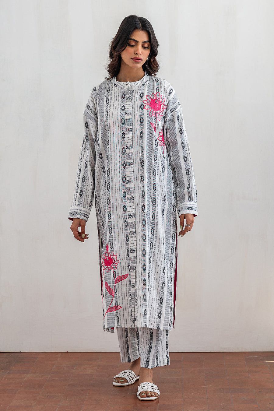 2 PIECE EMBROIDERED SUIT