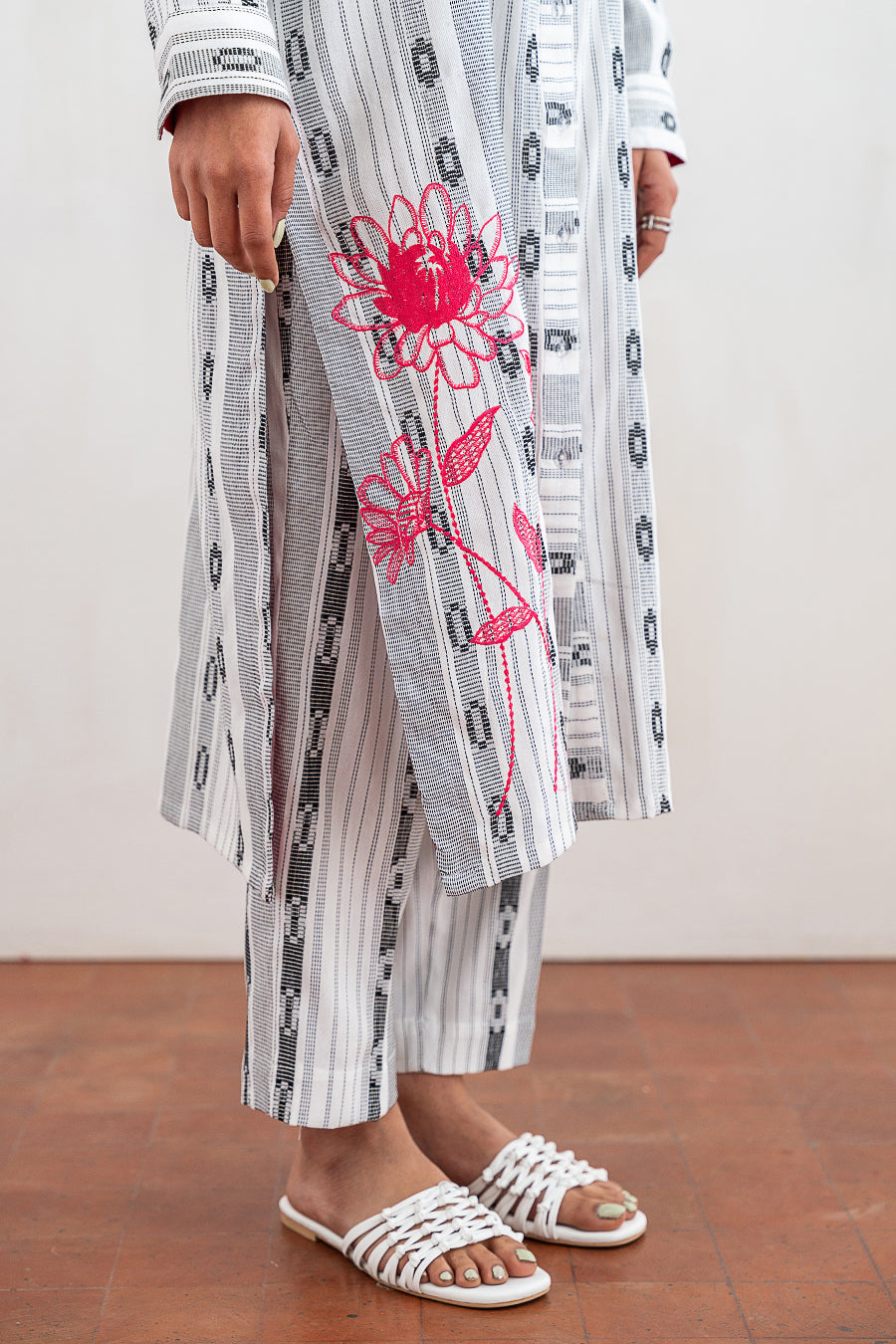 2 PIECE EMBROIDERED SUIT