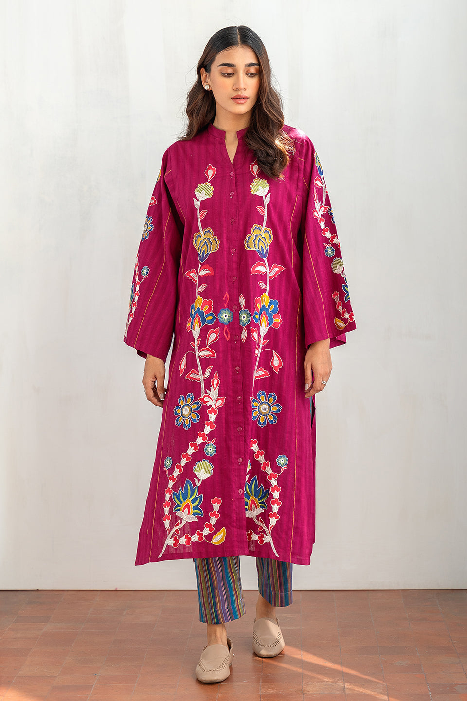 2 PIECE EMBROIDERED SUIT