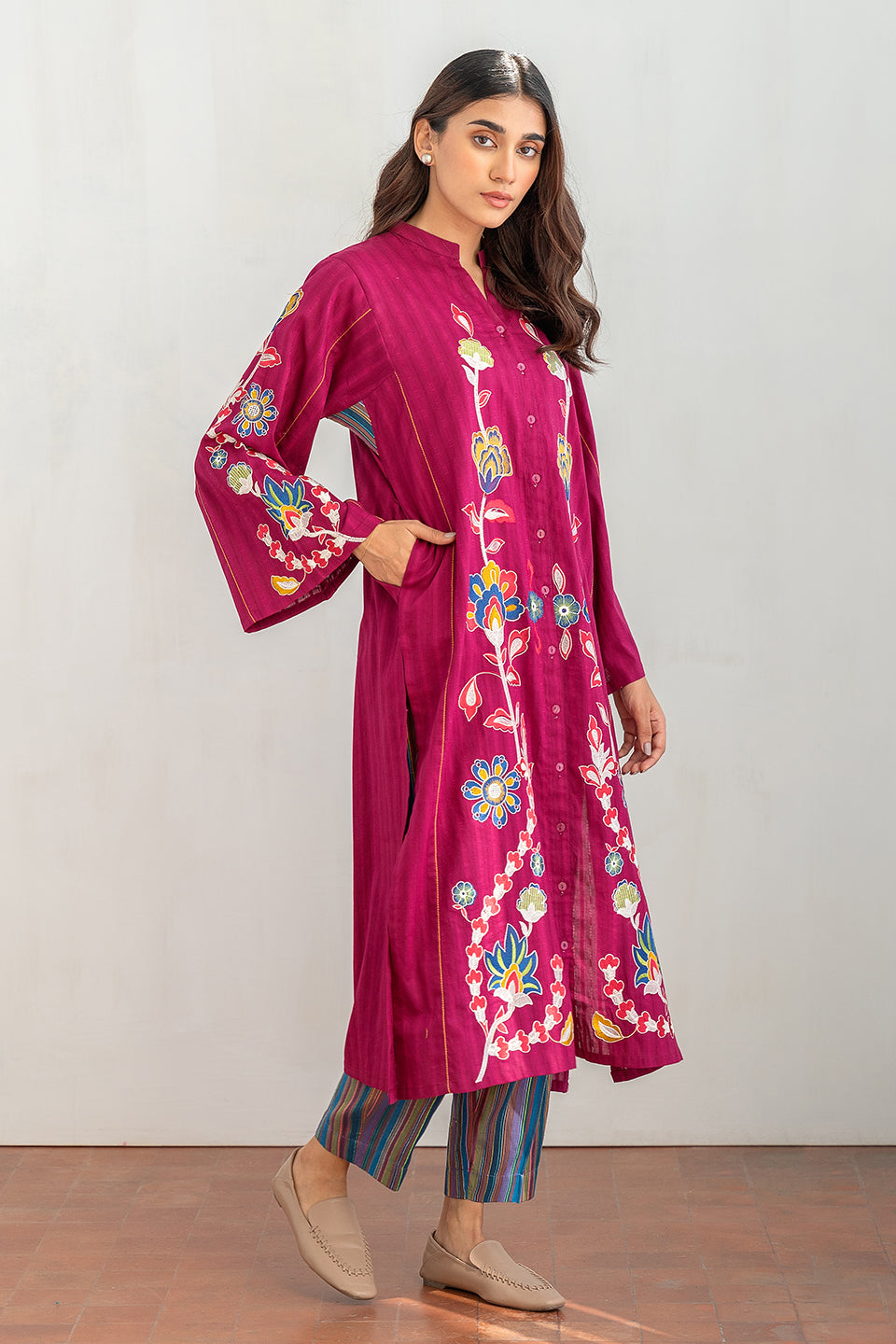 2 PIECE EMBROIDERED SUIT