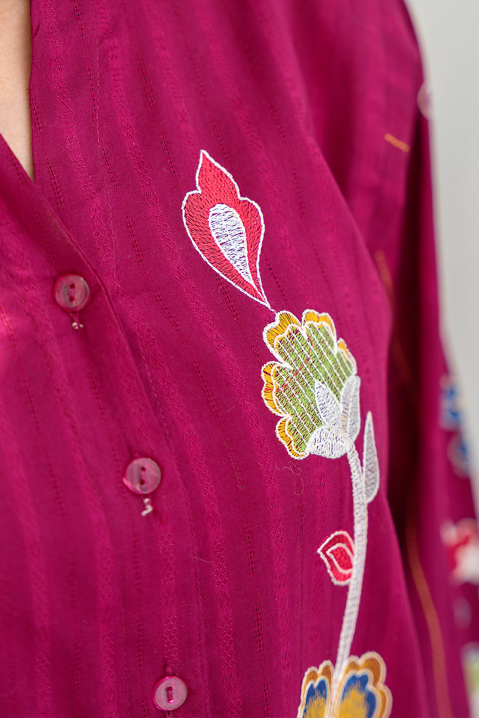 2 PIECE EMBROIDERED SUIT