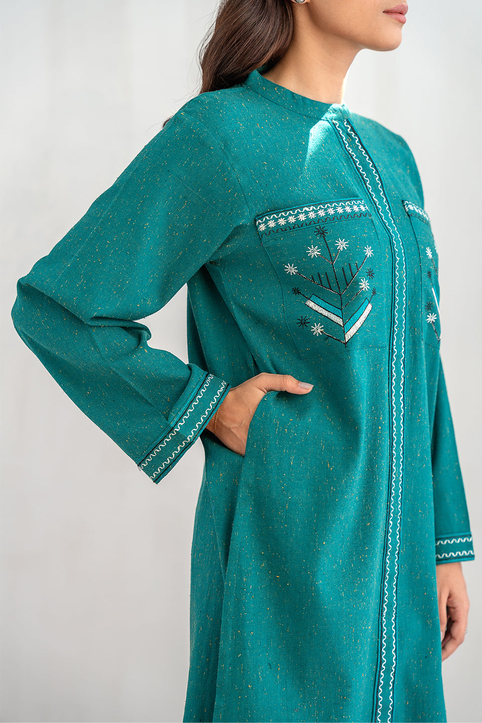 2 PIECE EMBROIDERED SUIT