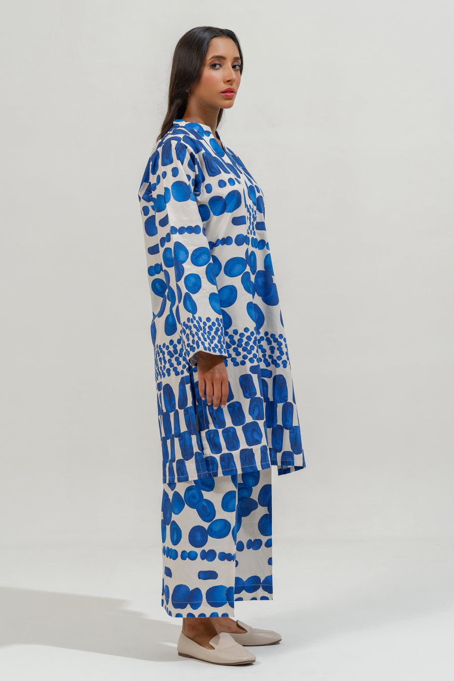 2 PIECE BLOCK PRINTED SUIT
