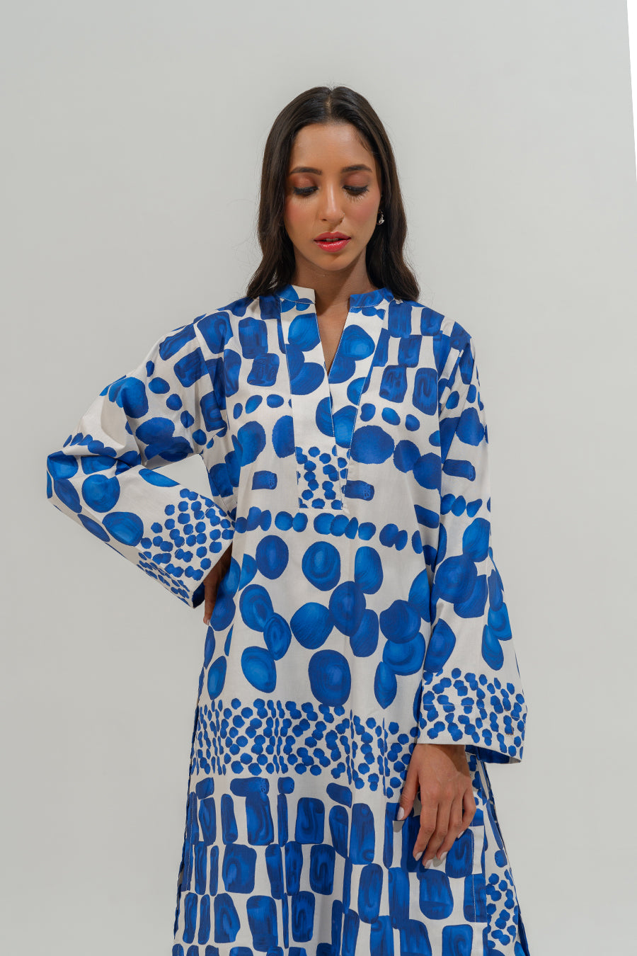 2 PIECE BLOCK PRINTED SUIT