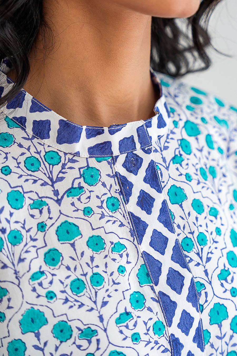 1 PIECE BLOCK PRINTED SHIRT