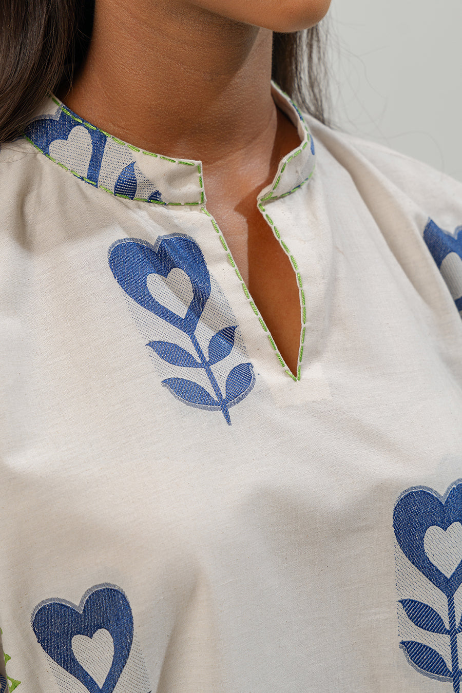 2 PIECE BLOCK PRINTED SUIT