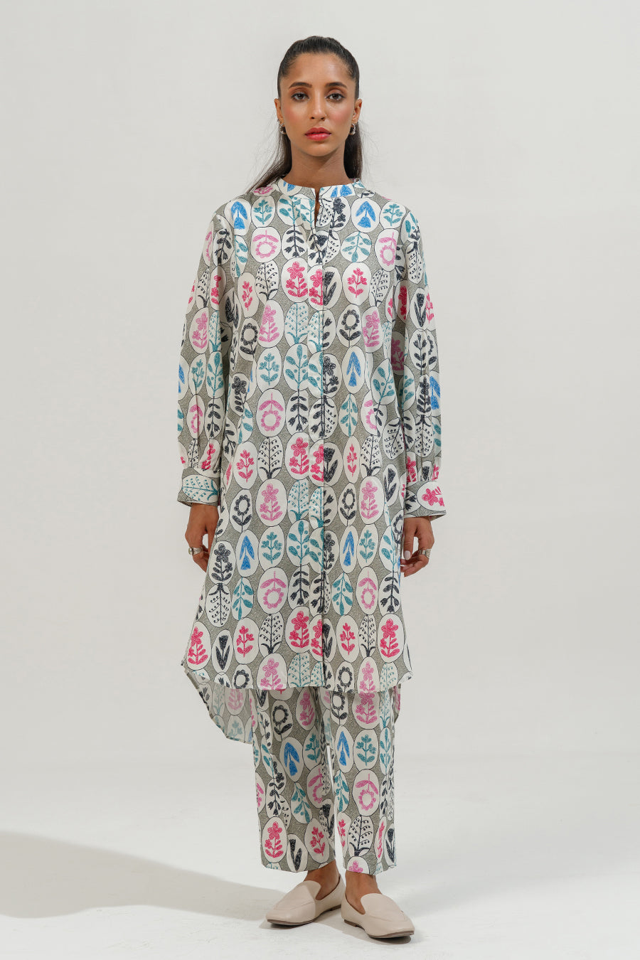 2 PIECE BLOCK PRINTED SUIT