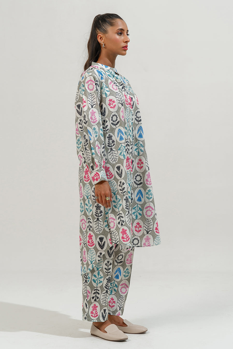 2 PIECE BLOCK PRINTED SUIT
