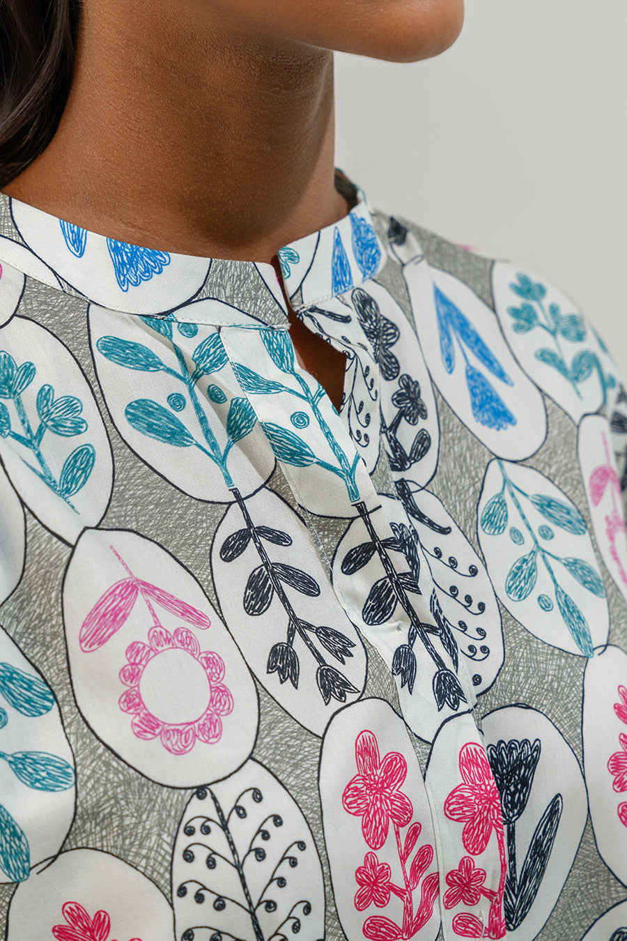 2 PIECE BLOCK PRINTED SUIT