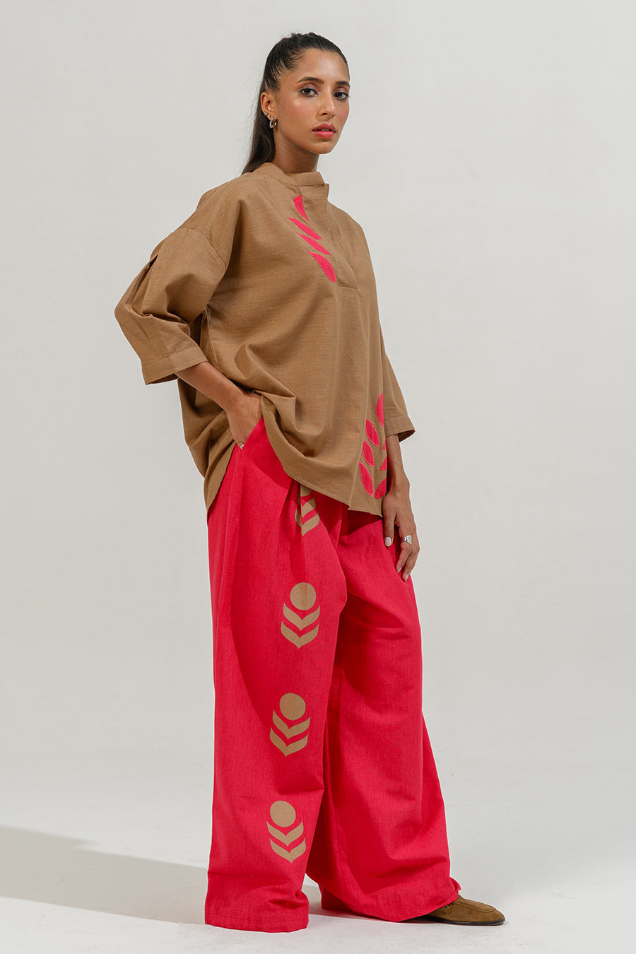 2 PIECE BLOCK PRINTED SUIT