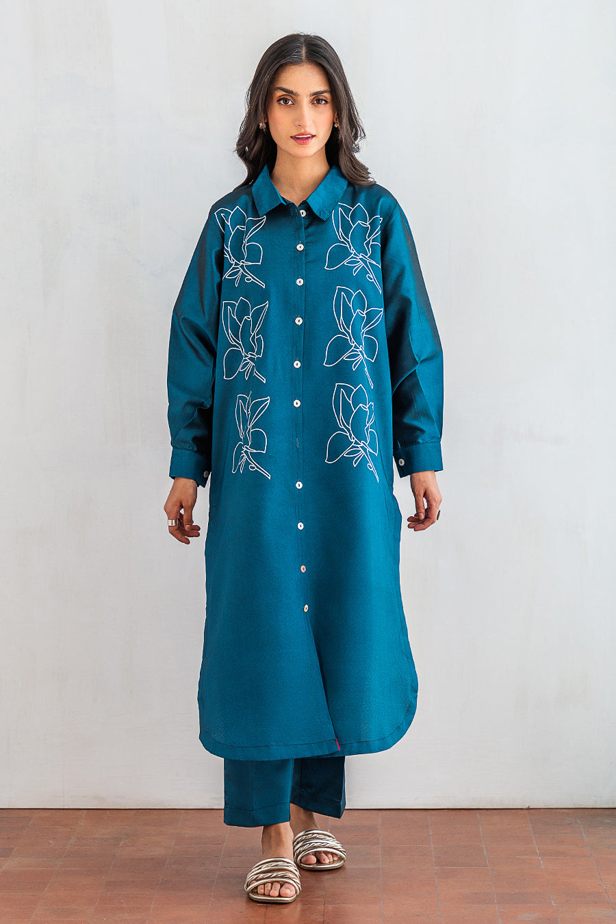 2 PIECE EMBROIDERED SUIT