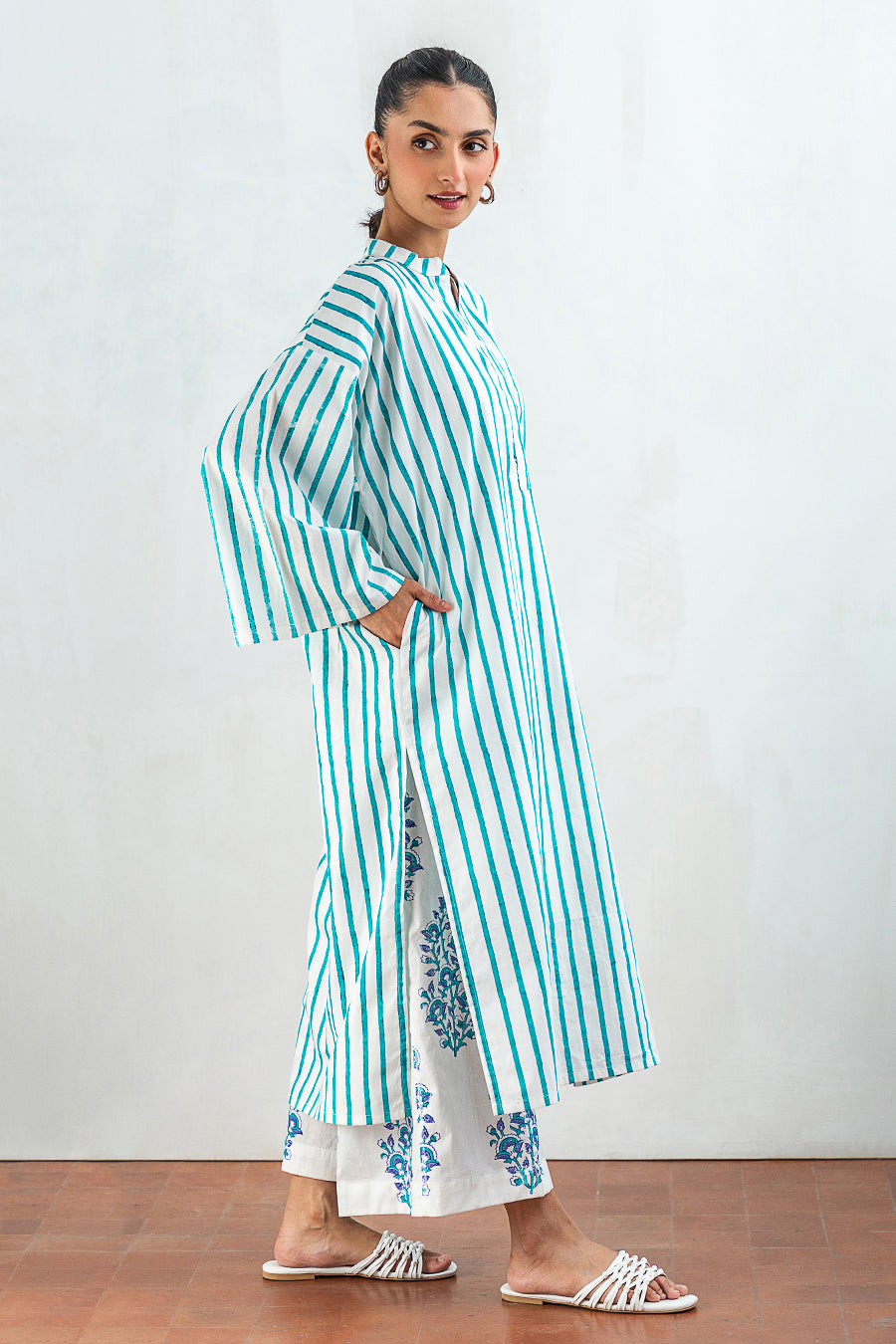 2 PIECE BLOCK PRINTED SUIT