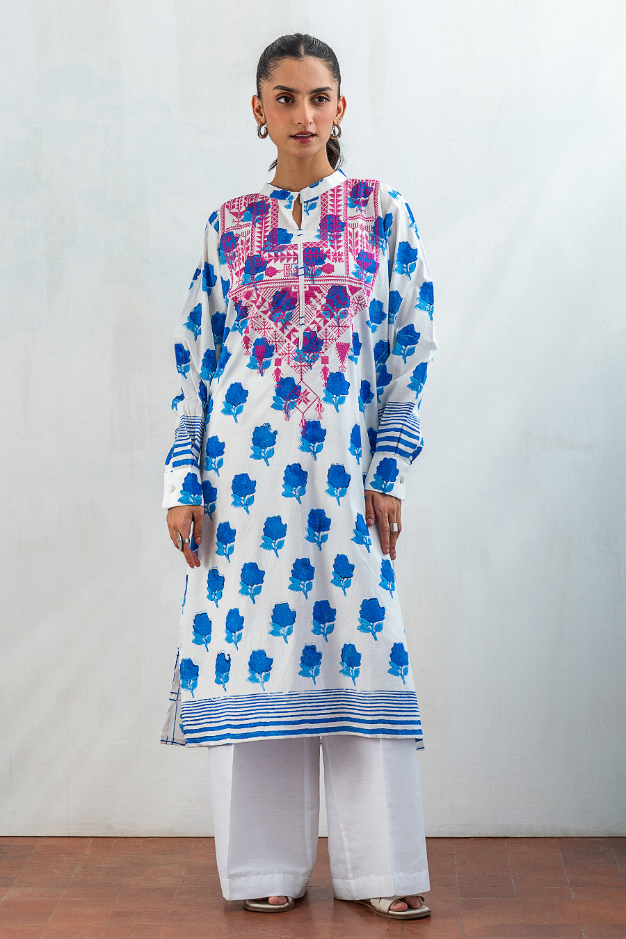 1 PIECE BLOCK PRINTED SHIRT