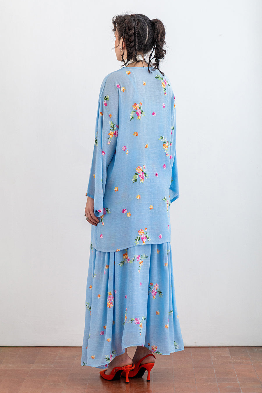 EMBROIDERED SKIRT SET