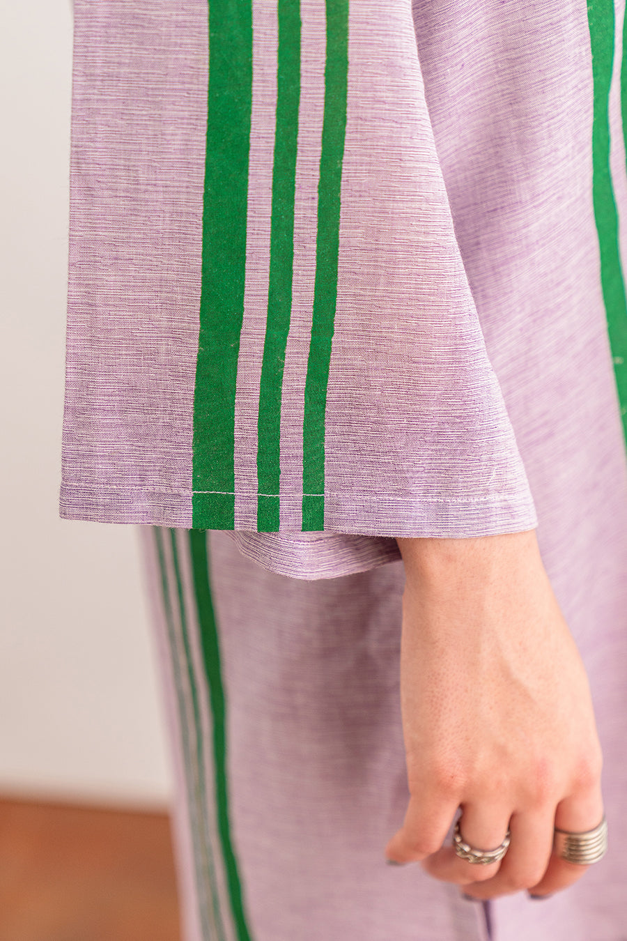 BLOCK PRINTED TEXTURED LAWN SHIRT