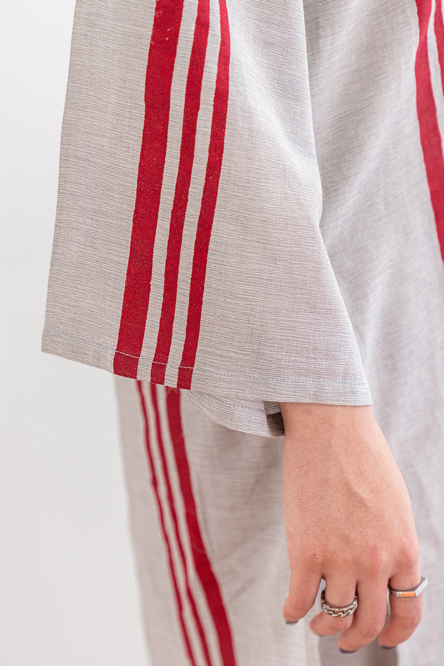 BLOCK PRINTED TEXTURED LAWN SHIRT