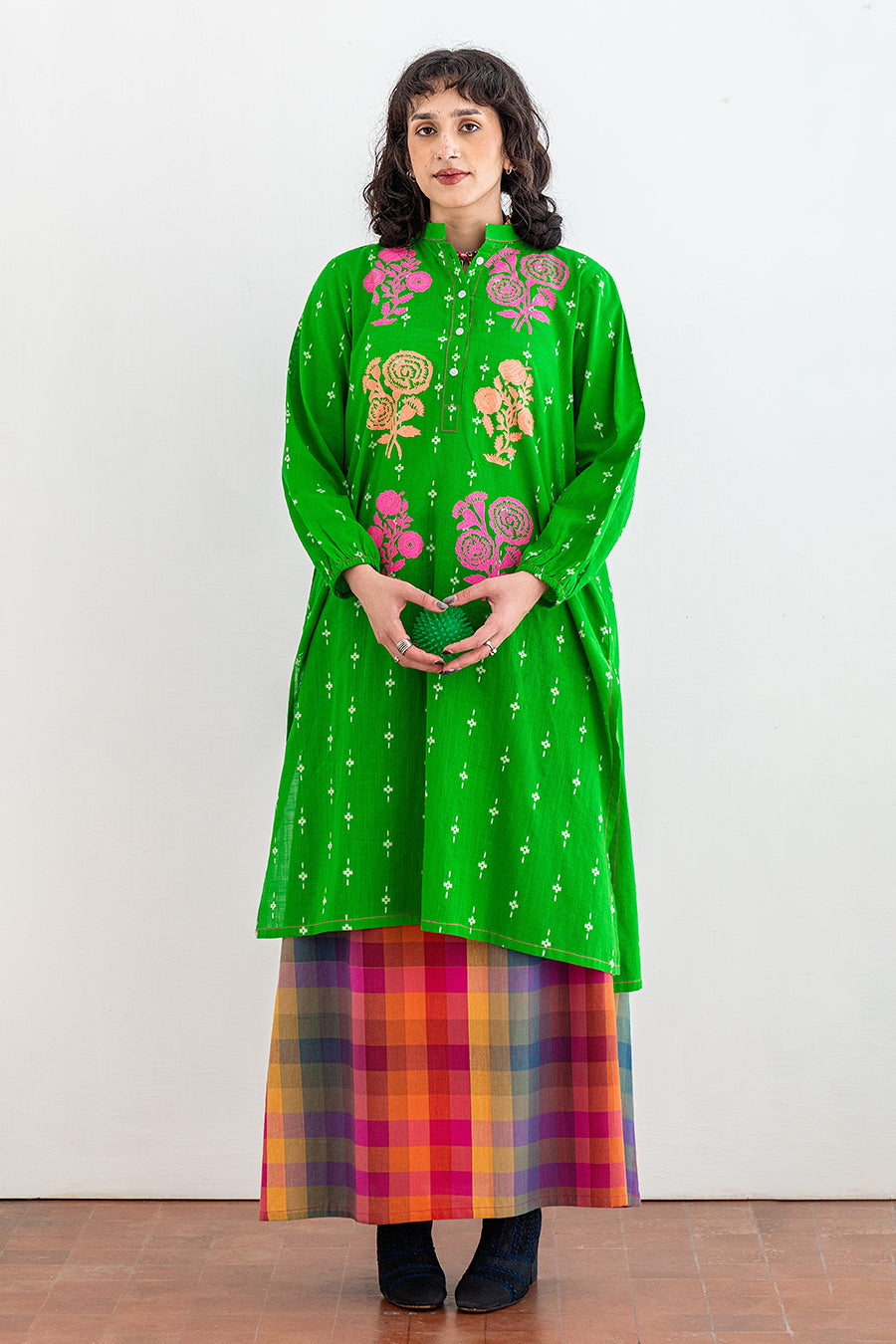 BLOCK PRINTED JACQUARD SHIRT