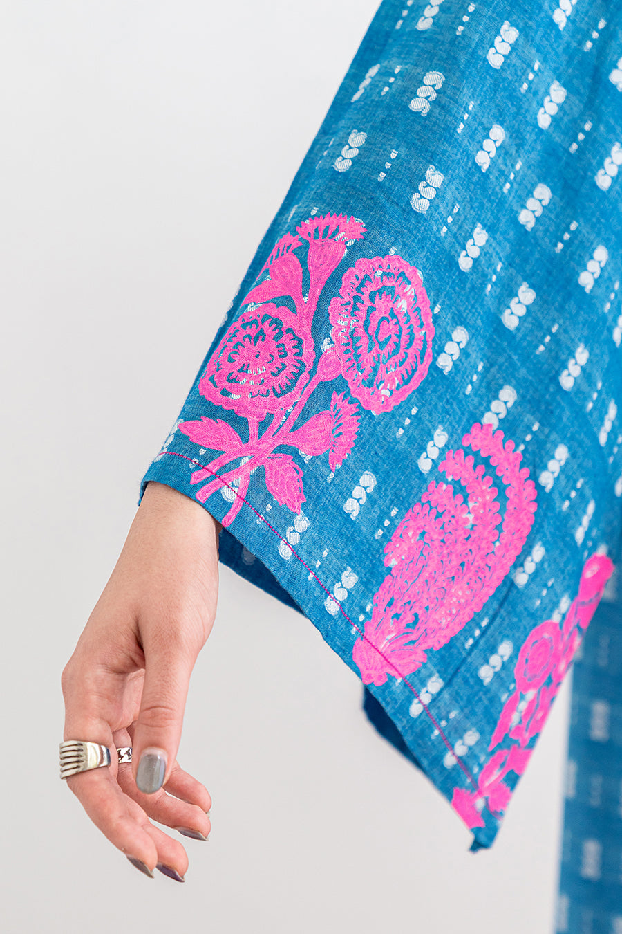 BLOCK PRINTED JACQUARD SHIRT
