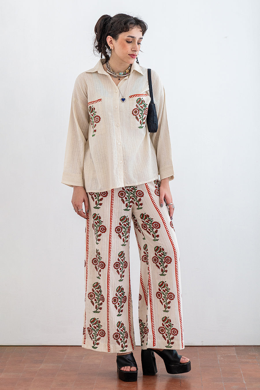 2 PIECE PRINTED TEXTURED LAWN SUIT