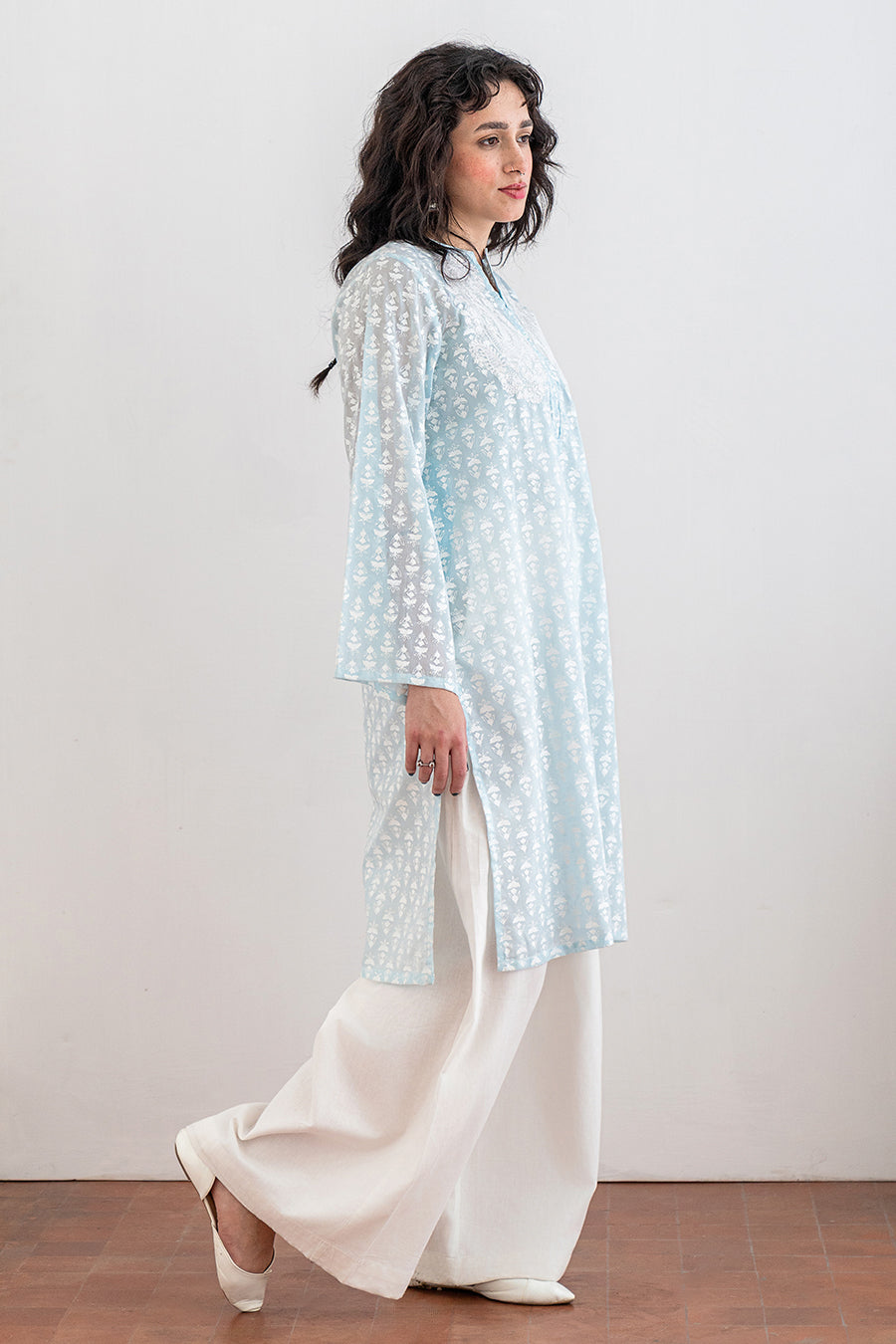 EMBROIDERED LAWN SHIRT