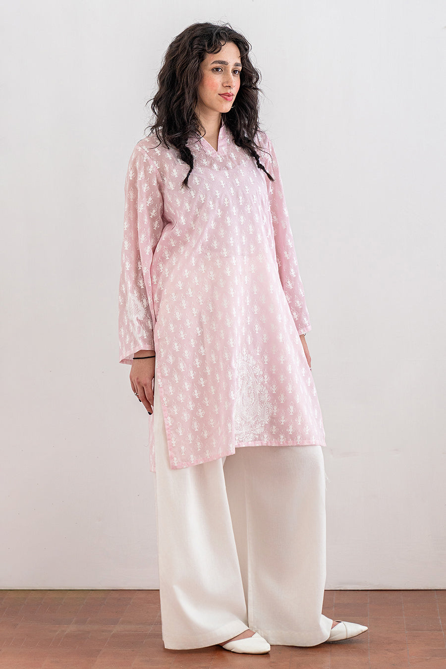 EMBROIDERED LAWN SHIRT