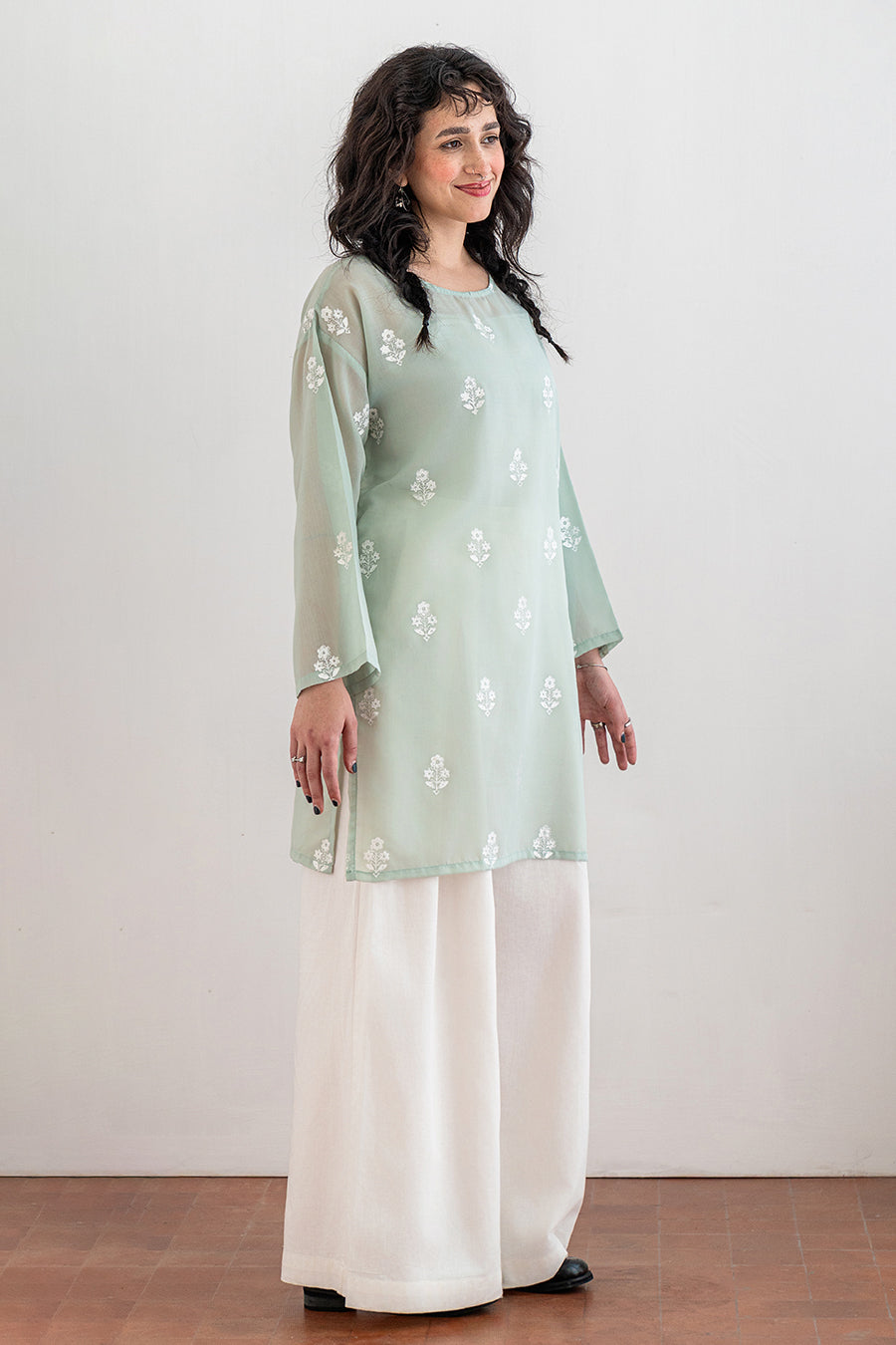 EMBROIDERED LAWN SHIRT