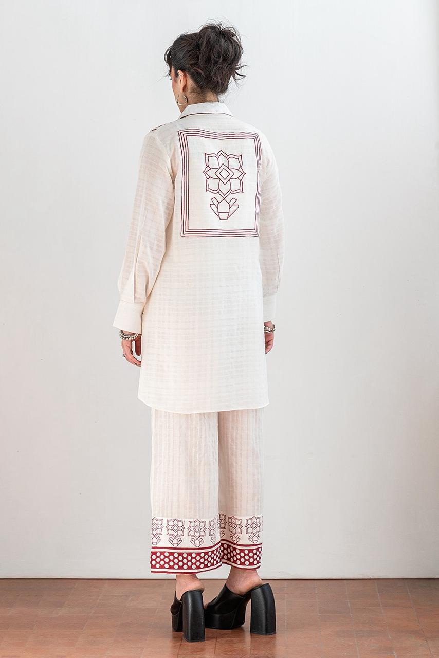 TEXTURED LAWN SHIRT