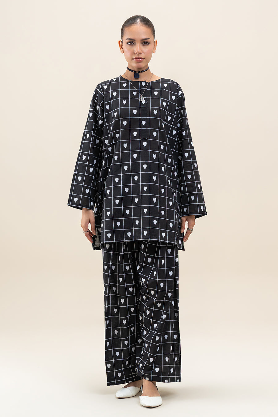 2 PIECE CRICKLED LAWN SUIT