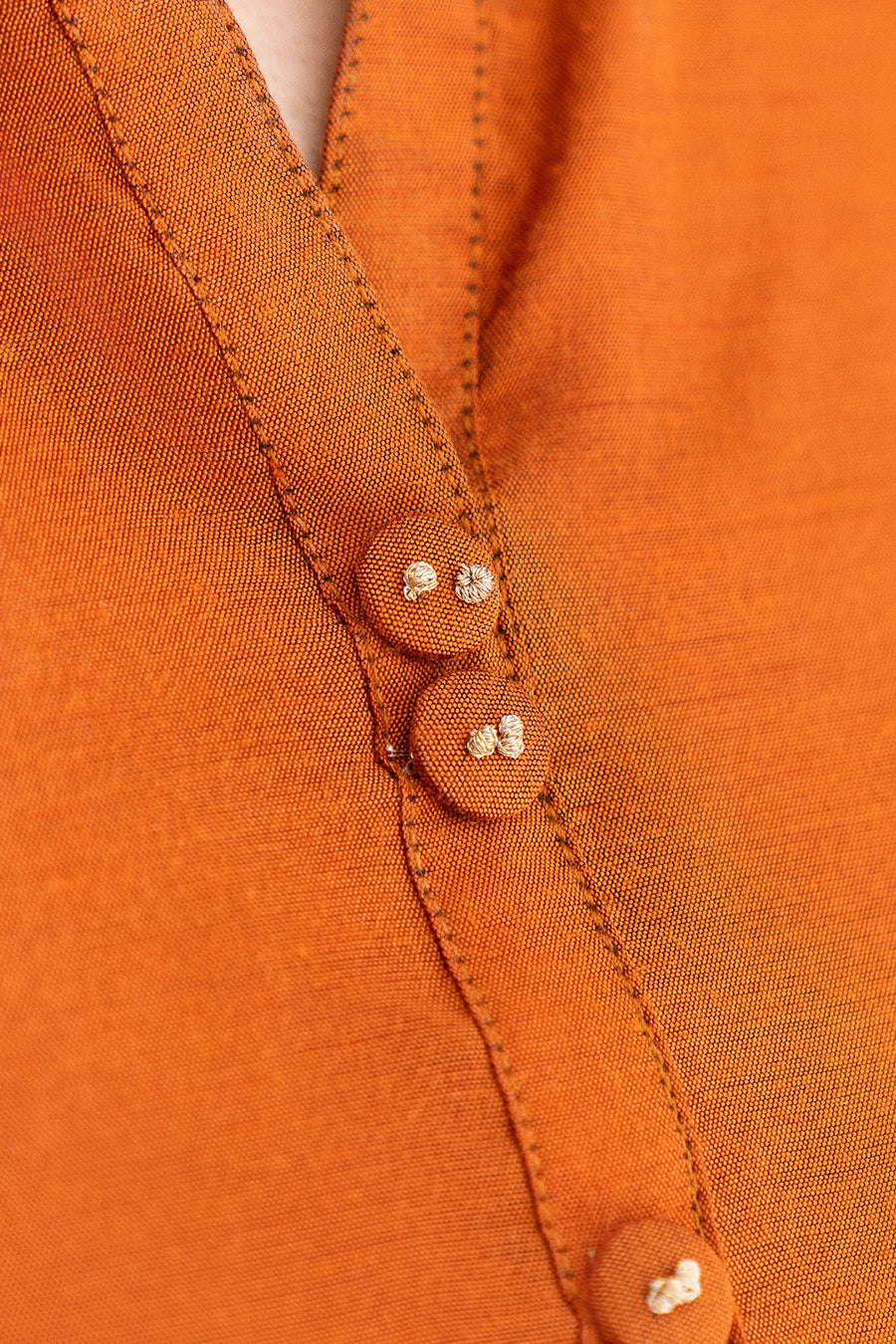 2 PIECE EMBROIDERED COTTON SILK SUIT