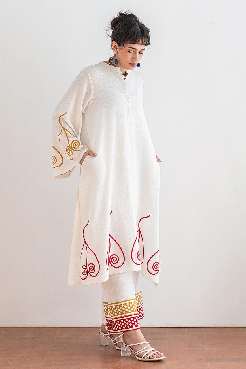 2 PIECE TEXTURED LAWN SUIT