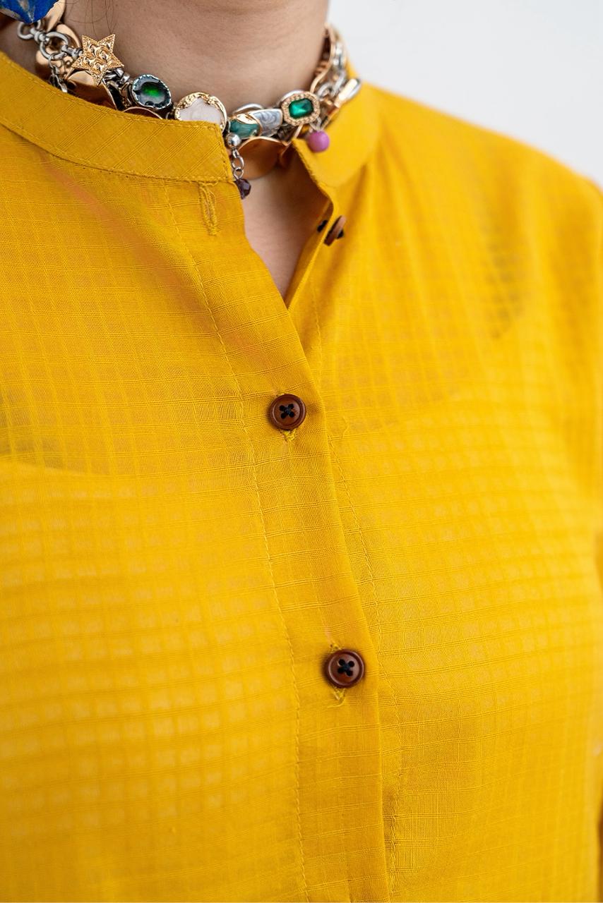TEXTURED LAWN SHIRT
