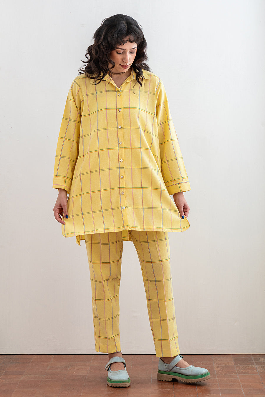 CHECKERED SHIRT + PANTS
