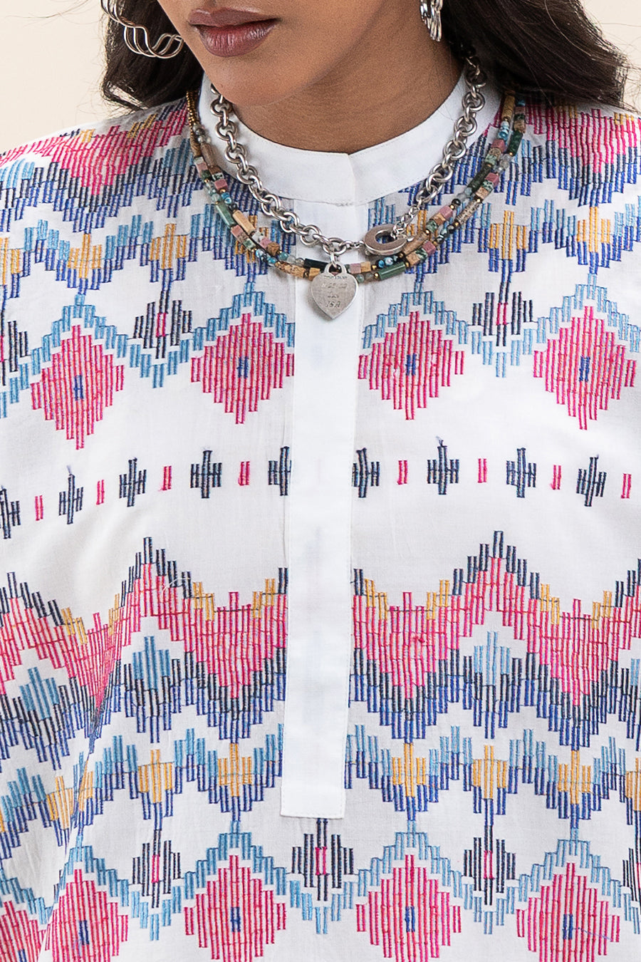 2 PIECE EMBROIDERED SUIT
