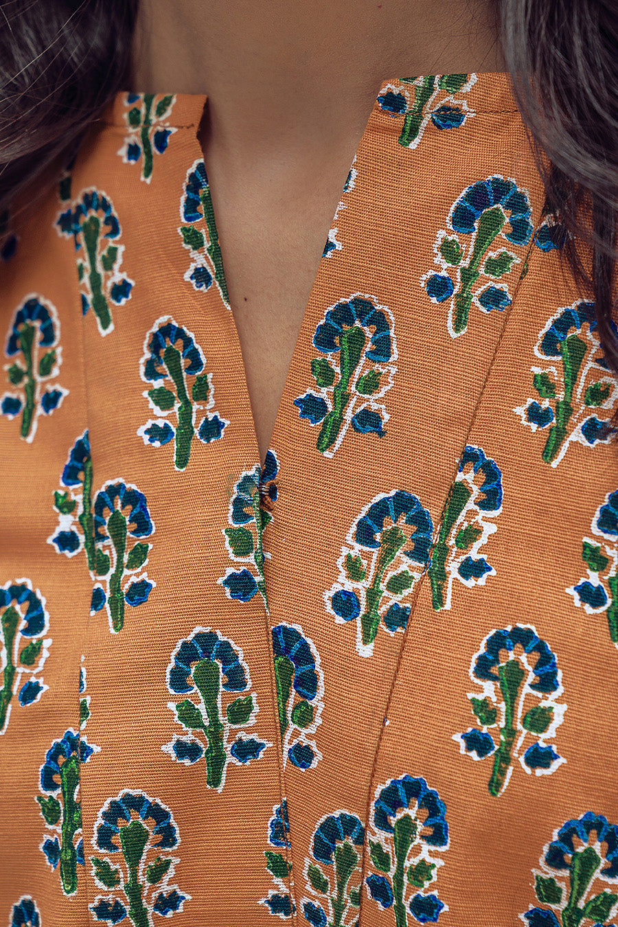 2 PIECE BLOCK PRINTED SUIT