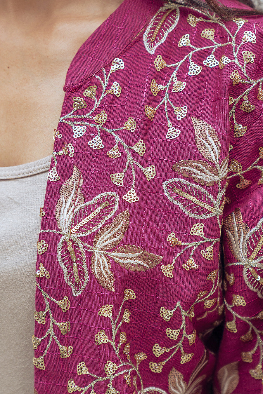 2 PIECE EMBROIDERED SUIT