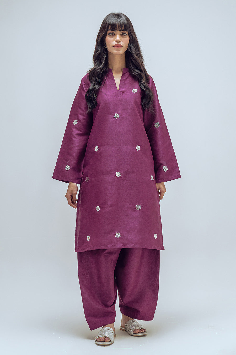 2 PIECE EMBROIDERED SUIT - LUXURY PRET
