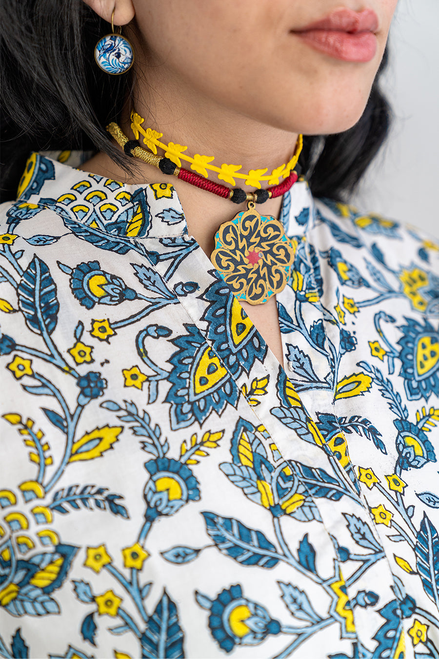 2 PIECE BLOCK PRINTED SUIT