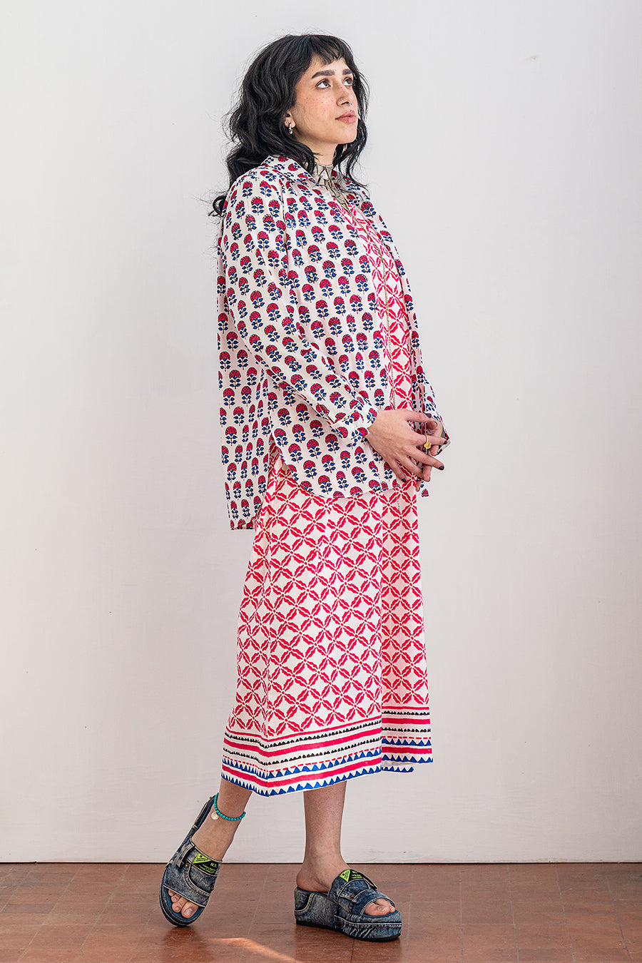2 PIECE BLOCK PRINTED SUIT