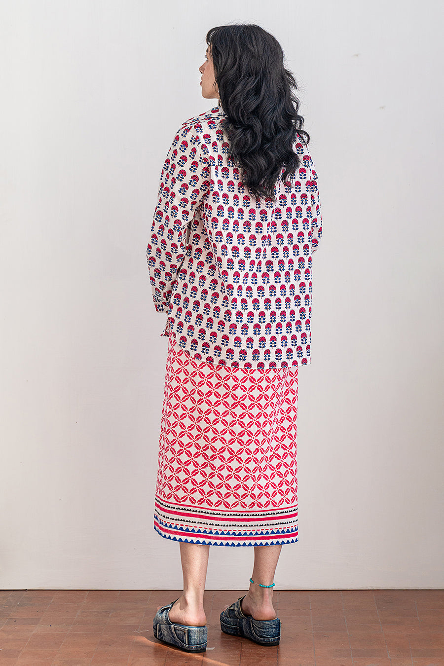 2 PIECE BLOCK PRINTED SUIT