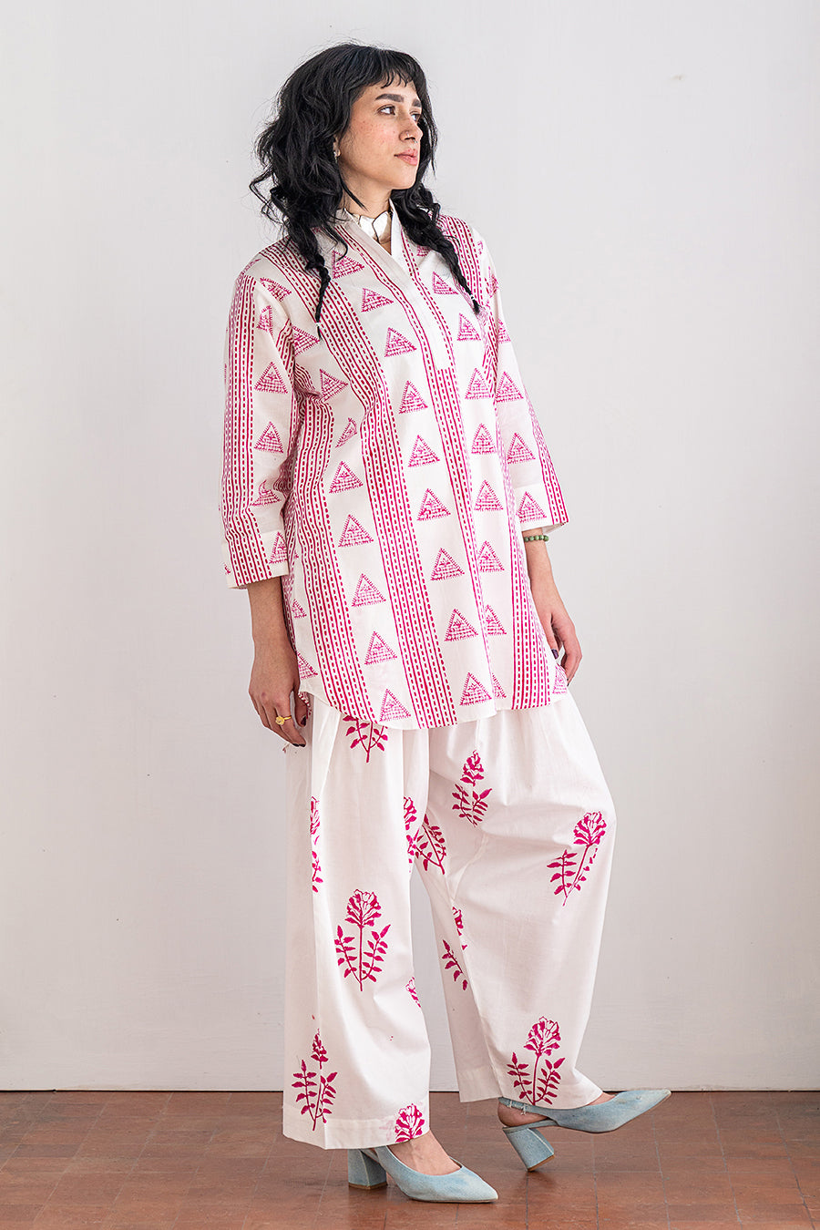 2 PIECE BLOCK PRINTED SUIT