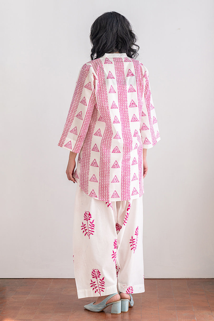 2 PIECE BLOCK PRINTED SUIT