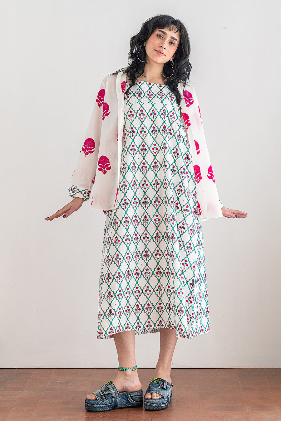 2 PIECE BLOCK PRINTED SUIT