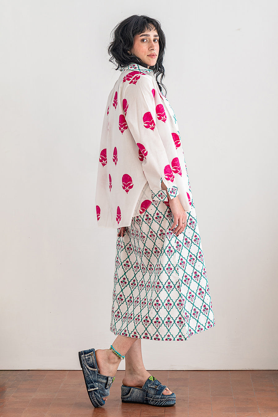 2 PIECE BLOCK PRINTED SUIT