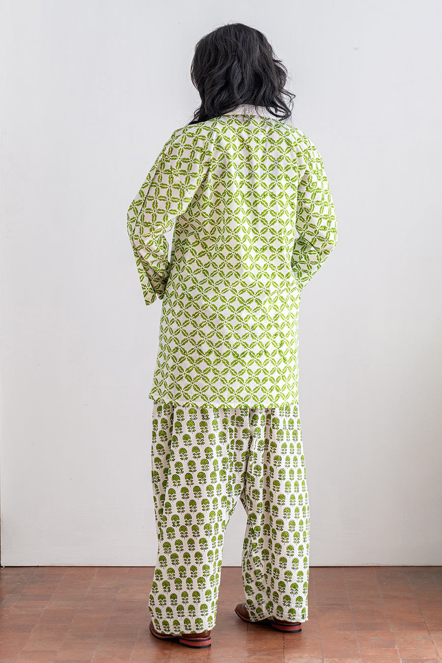 2 PIECE BLOCK PRINTED SUIT