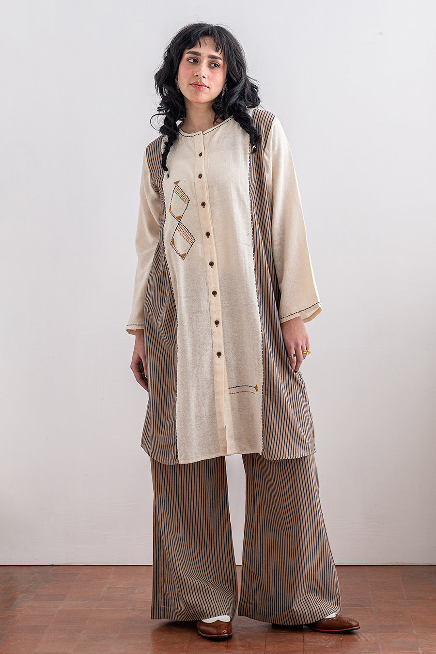 2 PIECE EMBROIDERED SUIT